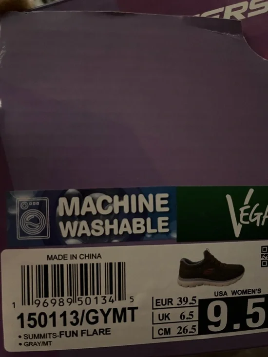 Skechers Slip-On Athletic Sneaker in Gray with Pink Accents - Picture 4 of 4